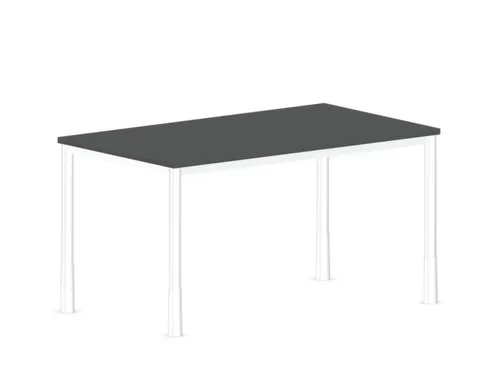 In hoogte verstelbaar bureau,HxBxD 720-840x1400x800mm,MS-donkergrijs