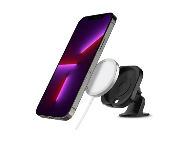 Spigen MagFit Dashboard Standaard voor Apple MagSafe Lader Zwart