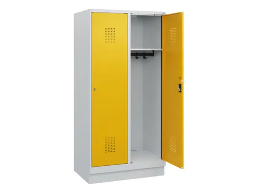 schoollocker,HxBxD 1630x800x500mm,2vak,vak B 400mm,cil.-slot,sokkel