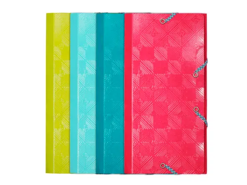 Elastomap 1928 met 3 kleppen ft DL Assorti kleuren karton