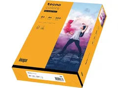 Inapa Tecno colors Gekleurd papier A4 midden Oranje 80 gram 500vel