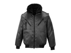 Portwest PJ10 bomber jack, zwart, maat 4XL, per stuk
