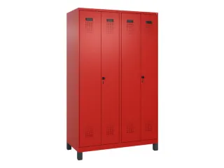 PBM-locker,HxBxD 1950x1200x500mm,4vak,vak B 300mm,draaigrendel - 2