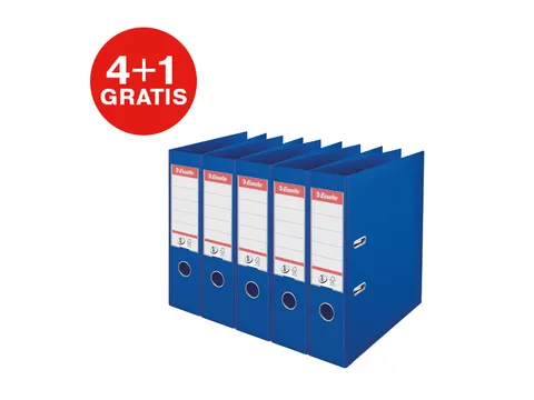 Ordner Esselte Vivida No.1 multipack 75mm A4 5 stuks blauw