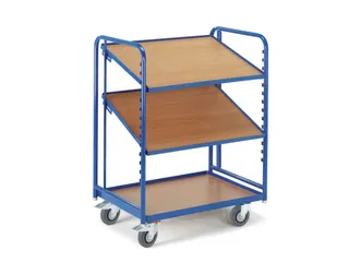 etagewagen,draagverm. 200kg,3etage(s),laadvl. LxB 1240x620mm,MDFetage - 1