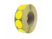 Etiketten Op Rol 25mm Fluor Geel Met Dispenser 500 Stuks