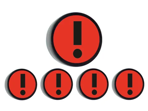 Impressiemagneet Attention 35mm Rood