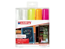 Viltstift Edding 4090 Window Schuin Assorti 4-15mm Etui à 5st