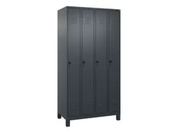 locker,HxBxD 1950x1000x500mm,4vak,vak B 250mm,draaigrendel,voeten