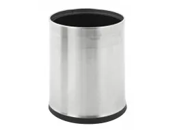 Dubbelwandige papierbak mat RVS rond 10 Liter