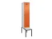 locker met bank,voor scheiding van kleding,HxBxD 2120x400x815mm,1vak