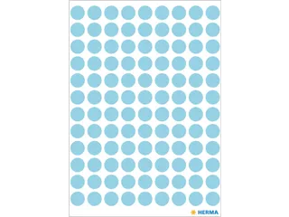 HERMA 1843 Multipurpose etiketten Rond 8mm Blauw 540 stuks - 2