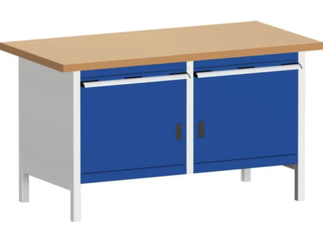 werkbank met opbergruimte,HxBxD 840x1500x750mm,beukenblad