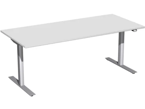 Elektrisch in hgte vst. zit-sta-bureau lichtgrijs 650-1250x1800x800mm