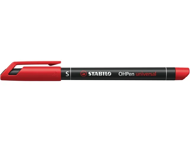 Feutre STABILO OHpen permanent 841/40 ogive Super Fin rouge