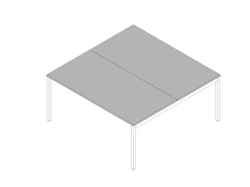 In hoogte verstelbare benchtafel,HxBxD 680-760x1600x1600mm,blad grijs