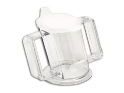 Beker HandyCup met deksel en grote handgrepen transparant