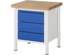 werkbank,RAL 7035/RAL 5010,HxBxD 840-1040x750x700mm,beukblad