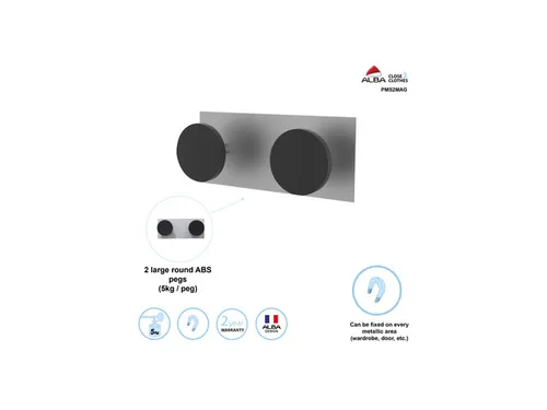 S2MAG magnetische jashaak zilvergrijs / zwart 5 kg