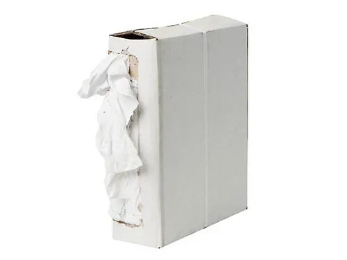 Witte Tricot Poetslappen 1e Kwaliteit 5kg Dispenserdoos
