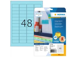 HERMA 4368 Verwijderbare etiketten A4 45,7x21,2mm Blauw 960 stuks