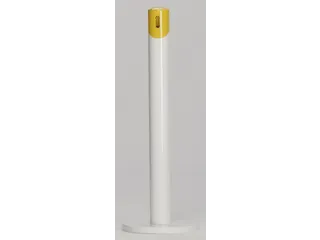 Staande Asbakzuil 2 liter H 1005mm Rond Ral9016 Ral1023 - 1