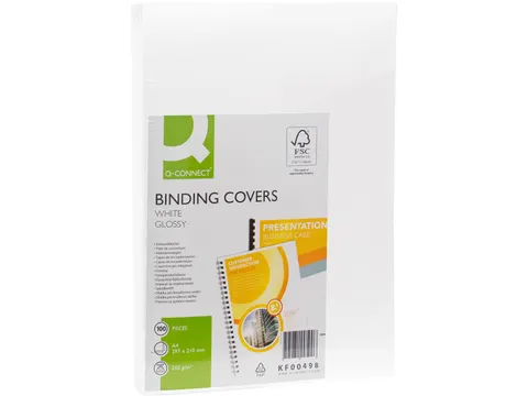 Voorblad A4 Glanzend Wit PP 250 Grams Pak 100 Stuks