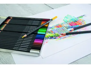 kleurpotloden Eberhard Faber Artist Color metaaletui a 24 stuks - 10