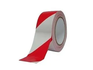 Waarschuwingstape IEZZY 50mmx66m rood/wit - 2