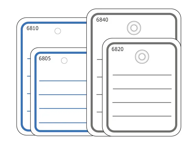 Herma 6822 Productlabel 40x50mm met plastic oogje/draad/splitpen Wit