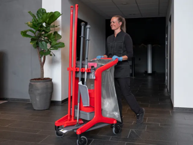 Support sac poubelle Vikan Hygiene pour station mobile HyGo Gris