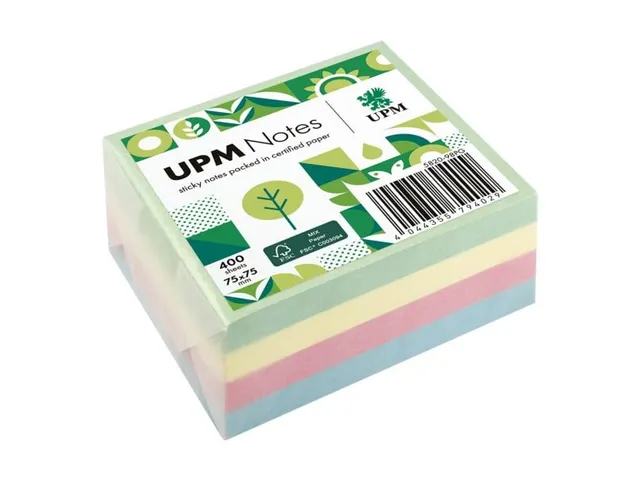 UPM notes 75x75 assorti pastel kleuren blok 400 vel