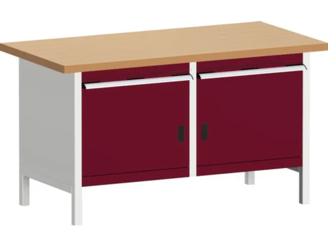 werkbank met opbergruimte,HxBxD 840x1500x750mm,beukenblad