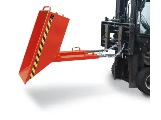 Kiepbak Staalplaat 535x670x1320mm Inh. 0.25m³ 300kg Rood - 1