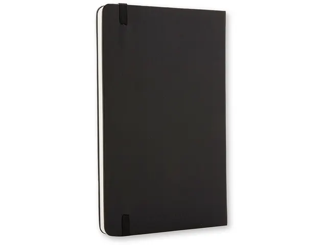 Notitieboek Moleskine large 130x210mm blanco hard cover zwart