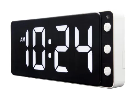 Tafel/wandklok NeXtime Digital Clock White 27,2x10,8cm