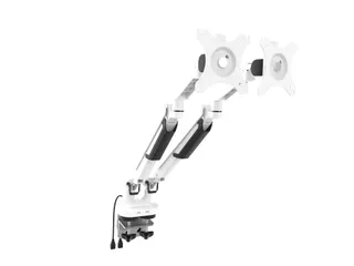 Dubbele Monitorarm Wit Incl. USB Poorten - 6