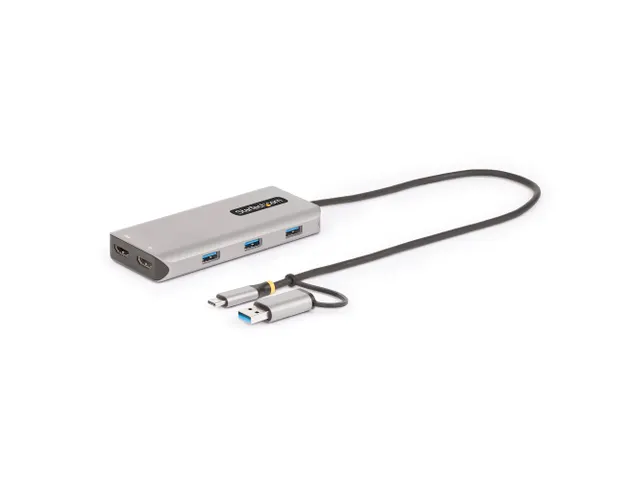 USB-C Multiport Adapter met Ingebouwde USB-C naar USB-A Dongle