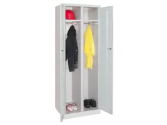 kleding-/wasgoedkast,RAL 7035,HxBxD 1800x600x500mm,vak B 300mm