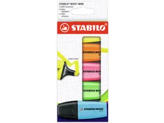Markeerstift STABILO BOSS min assorti etui à 5 stuks