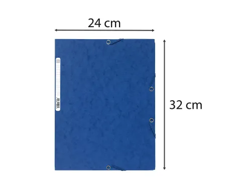 Elastomap 3 kleppen glanskarton 400g/m2 A4-Assorti