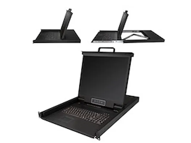 8 port KVM Rack Console met 1,8m Lange Kabels 19 inch