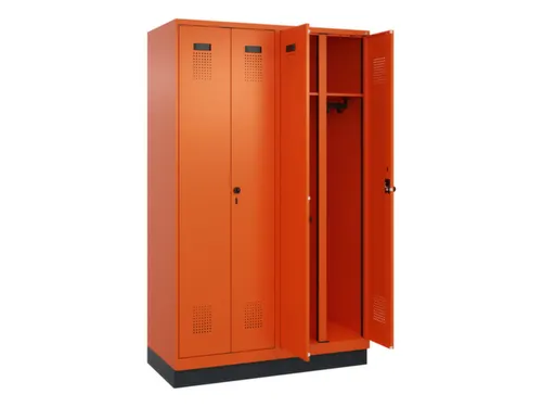 locker voor scheiding van kleding,HxBxD 1950x1200x500mm,4vak