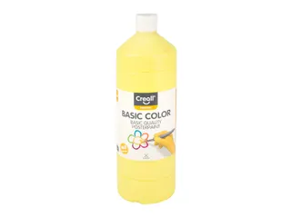 Plakkaatverf Creall basic lichtgeel 1000ml - 1