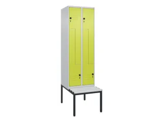 Z-garderobekast,HxBxD 2120x600x815mm,2vak,vak B 300mm,draaigrendel - 1