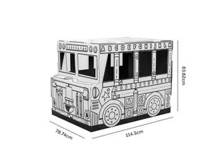 Kartonnen Speelbus Bankers Box Play inkleurbaar - 3