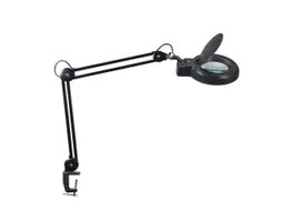 Led-Loeplamp Arm L 2x 400mm 6500 Kelvin D 225mm Tafelklem Zwart