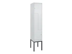 Z-garderobekast,HxBxD 2120x400x500mm,vak B 200/400mm,cil.-slot
