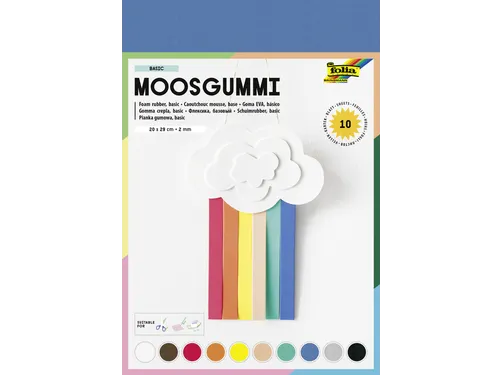 Foam Folia 20x29cm basic 10 kleuren