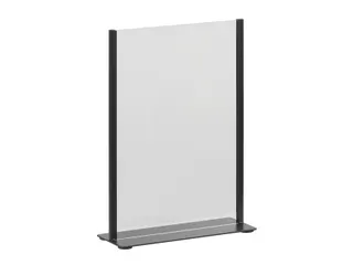 Kaarthouder Europel zwart metaal met acryl bord A4 - 10